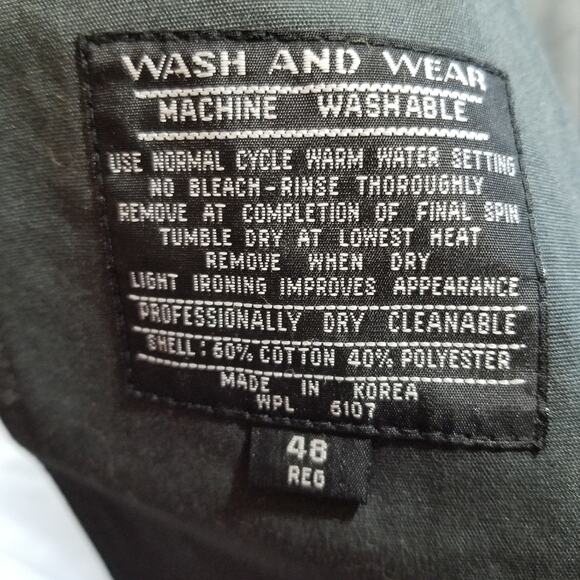 Oleg Cassini Trench Coat Mens 48 All Weather Designer Dark Gray - Picture 12 of 15